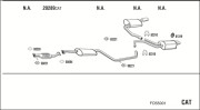 FO55001 Výfukový systém WALKER