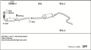 FOK101112EB Výfukový systém WALKER