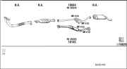 SA30169 Výfukový systém WALKER