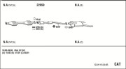 SUH15434B Výfukový systém WALKER