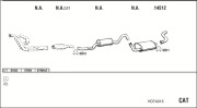 VO74015 Výfukový systém WALKER