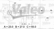 433452 Alternátor VALEO RE-GEN REMANUFACTURED VALEO