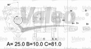 436181 Alternátor VALEO RE-GEN REMANUFACTURED VALEO