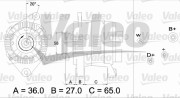 436284 Alternátor VALEO RE-GEN REMANUFACTURED VALEO