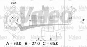 436383 Alternátor VALEO RE-GEN REMANUFACTURED VALEO