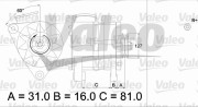 436632 Alternátor VALEO RE-GEN REMANUFACTURED VALEO