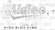 436651 Alternátor VALEO RE-GEN REMANUFACTURED VALEO