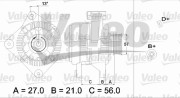 436653 Alternátor VALEO RE-GEN REMANUFACTURED VALEO