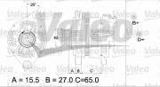 437164 Alternátor VALEO RE-GEN REMANUFACTURED VALEO