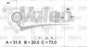 437310 Alternátor VALEO RE-GEN REMANUFACTURED VALEO