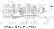 437347 Alternátor VALEO RE-GEN REMANUFACTURED VALEO