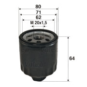 586003 Olejový filter VALEO