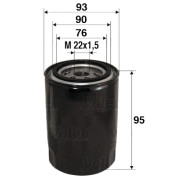 586006 Olejový filter VALEO