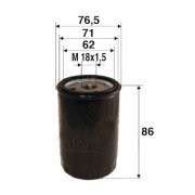 586010 Olejový filter VALEO
