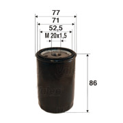 586027 Olejový filter VALEO