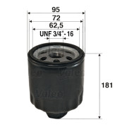 586056 Olejový filter VALEO
