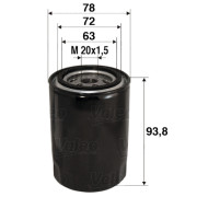 586080 Olejový filter VALEO