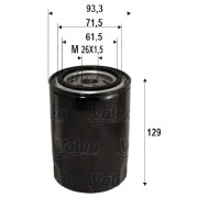 586095 Olejový filter VALEO