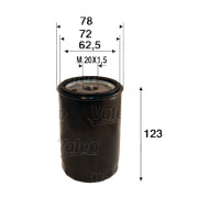 586109 Olejový filter VALEO