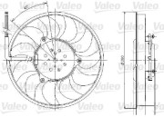 696018 Ventilátor chladenia motora VALEO