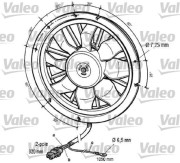 696060 Ventilátor chladenia motora VALEO