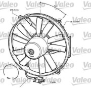 696068 Ventilátor chladenia motora VALEO