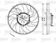 696082 Ventilátor chladenia motora VALEO
