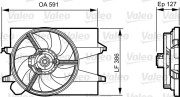 696278 Ventilátor chladenia motora VALEO