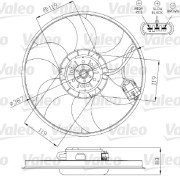 696280 Ventilátor chladenia motora VALEO