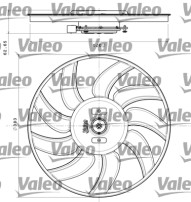696350 Ventilátor chladenia motora VALEO