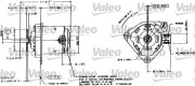 698015 Elektromotor vetráka chladiča VALEO