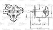 698317 Elektromotor vetráka chladiča VALEO