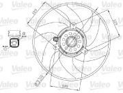 698375 Ventilátor chladenia motora VALEO