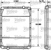 730748 Chladič motora NEW ORIGINAL PART VALEO