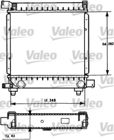 731172 Chladič motora VALEO