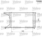 731839 Chladič motora VALEO