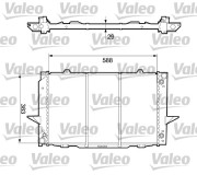 732365 Chladič motora VALEO