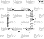 732451 Chladič motora VALEO