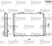 732462 Chladič motora VALEO