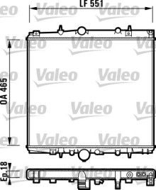 732830 Chladič motora VALEO