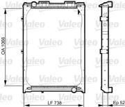 733529 Chladič motora NEW PART VALEO