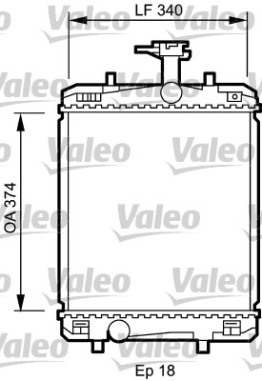 735072 Chladič motora VALEO