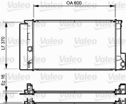 735250 Chladič motora VALEO