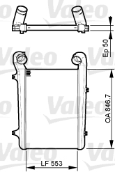 817369 Chladič plniaceho vzduchu NEW PART VALEO