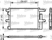 818116 Kondenzátor klimatizácie NEW PART VALEO