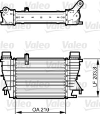 818264 Chladič plniaceho vzduchu VALEO