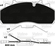 882227 Sada brzdových platničiek kotúčovej brzdy OPTIPACK VALEO