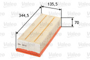 585001 Vzduchový filter VALEO