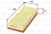 585073 Vzduchový filter VALEO