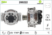 200222 Alternátor VALEO CORE-FLEX VALEO